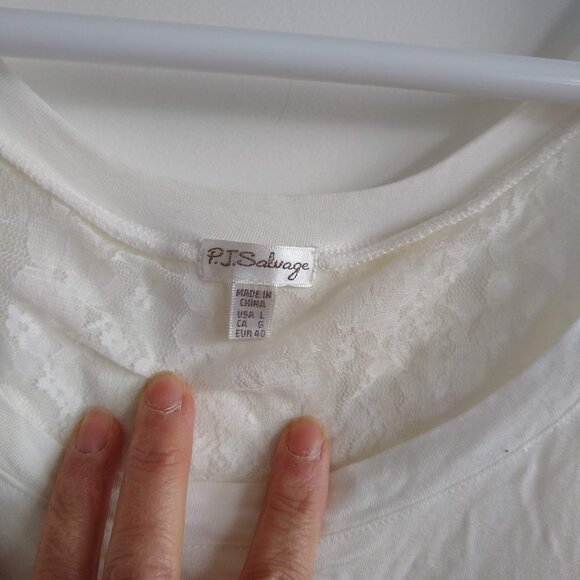 vintage y2k PJ Salvage split back lace tank top NWOT - Picture 5 of 7